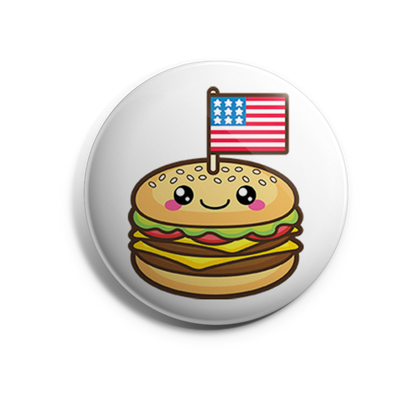 Burger with US Flag