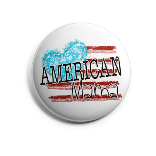 American Mama with Heart Flag
