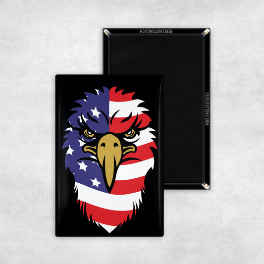Bald Eagle Flag Magnet