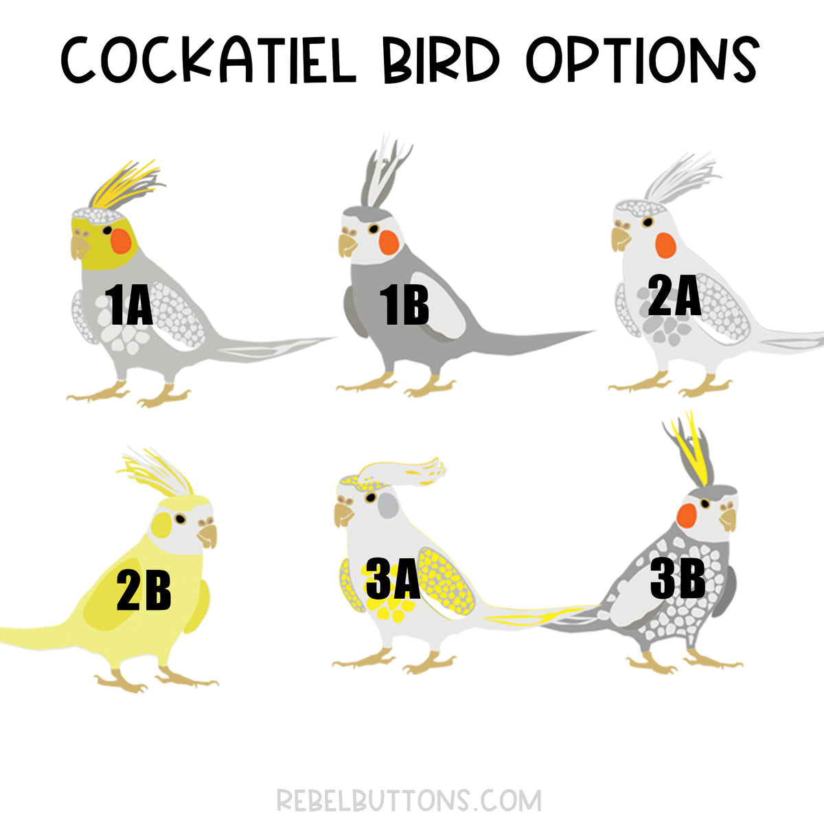 Cockatiel Magnet - Personalized