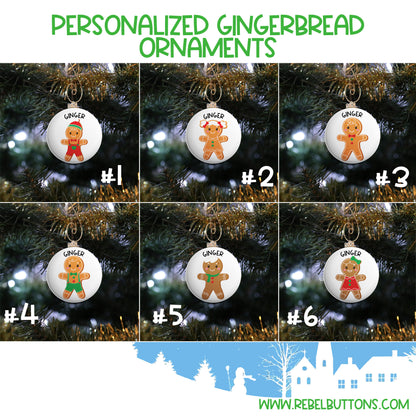 Personalized Gingerbread Cookie Ornament