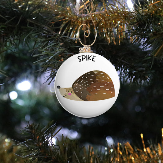 Personalized Hedgehog Ornament