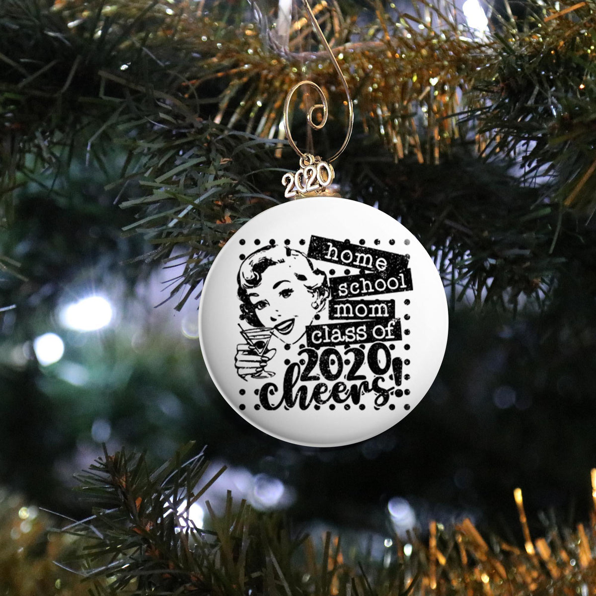 Home School Mom Class of 2020 Ornament - REBEL BUTTONS
