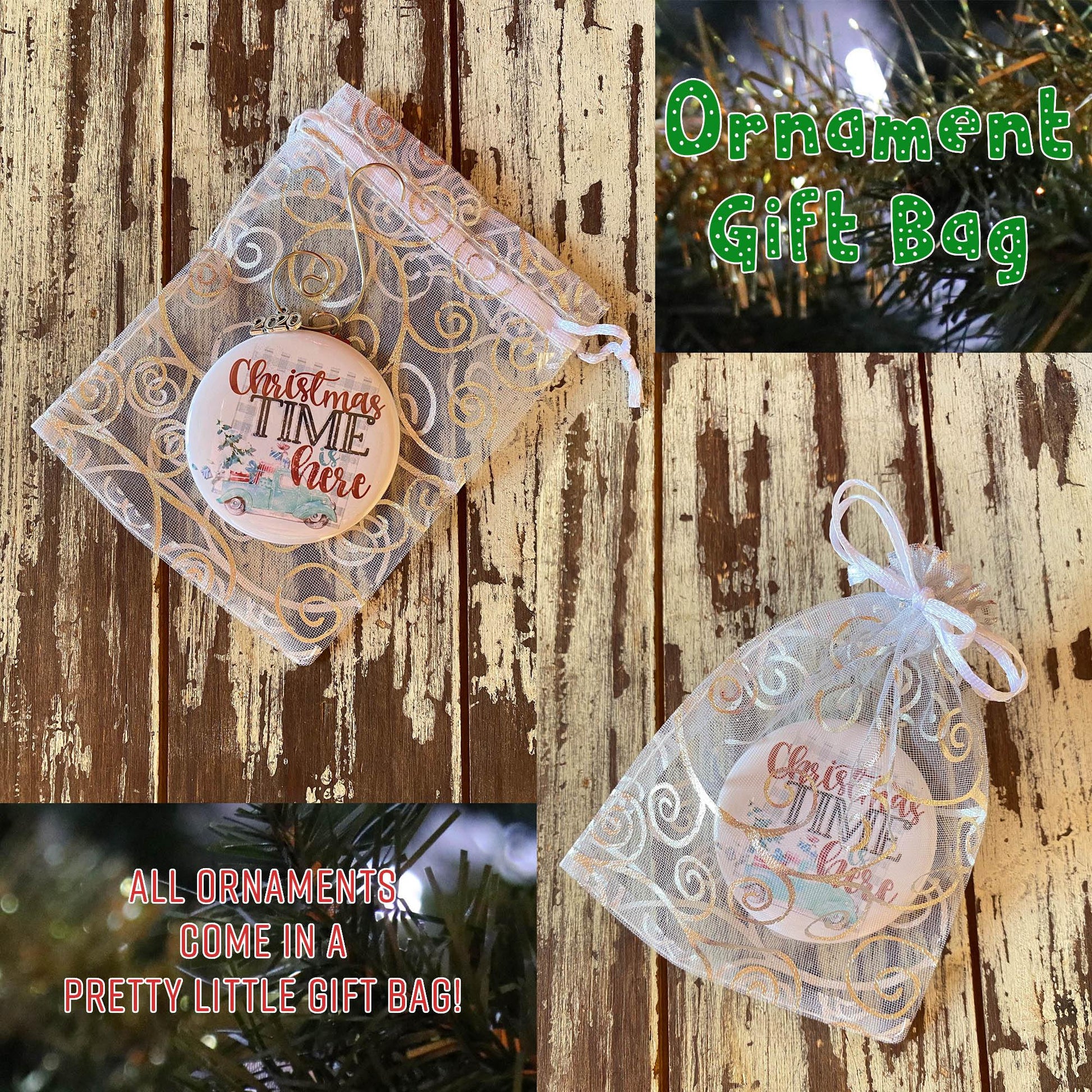Personalized Kawaii Cat Ornament - REBEL BUTTONS