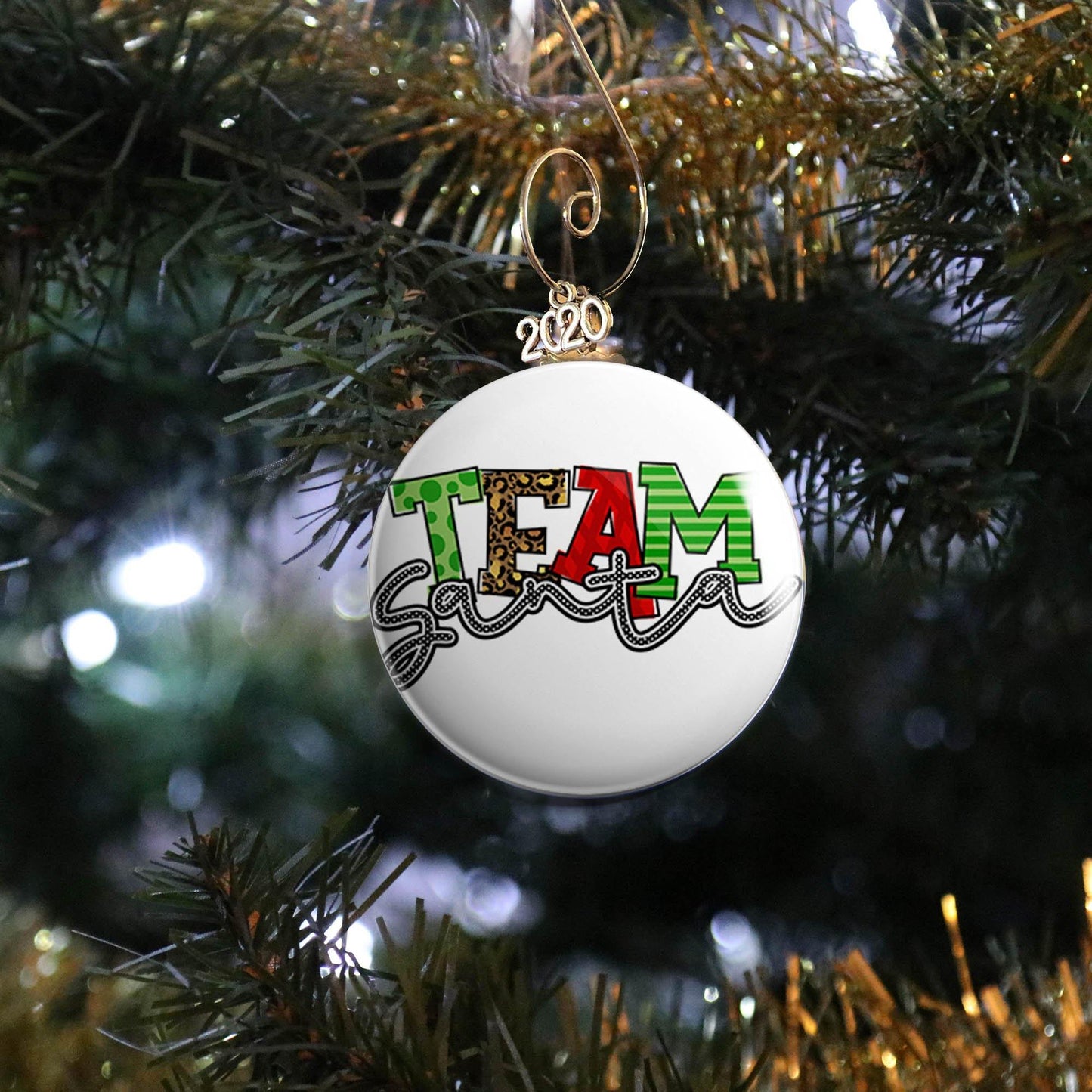 Team Santa Ornament - REBEL BUTTONS